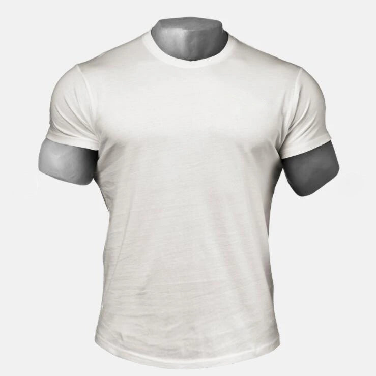 Men's Black Slim-Fit Cotton Tee