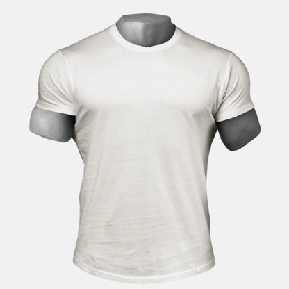 Men's Black Slim-Fit Cotton Tee